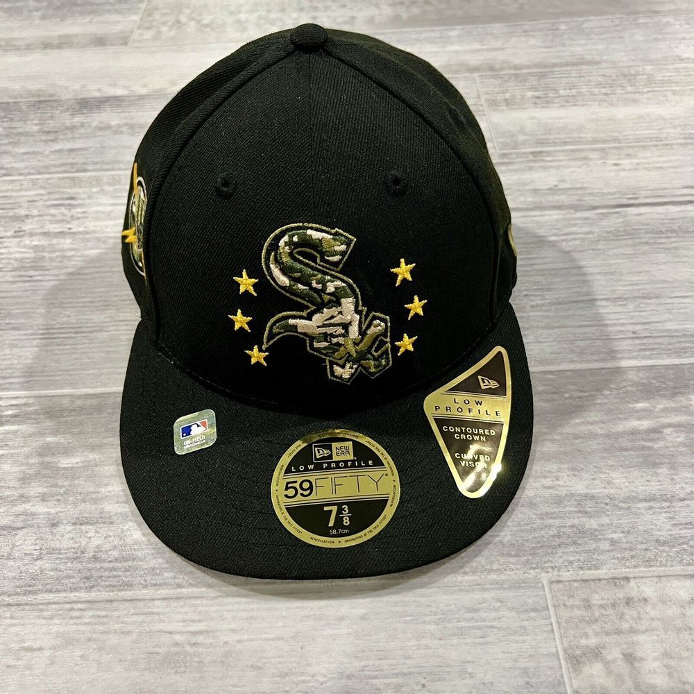 Men's New Era Black Chicago White Sox 2024 Armed Forces Day Low‎ Profile 59FIFTY